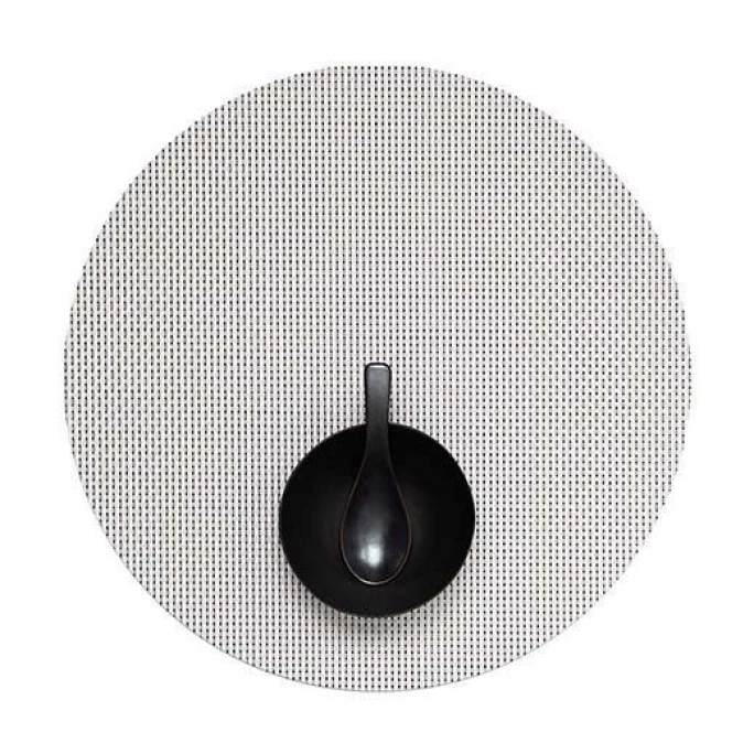 Blitzangebot ???? Chilewich Basketweave Rund Platzset 4er-Set - 4 Stück à Ø 38 Cm - White ???? 3 Blitzangebot ???? Chilewich Basketweave Rund Platzset 4er-Set - 4 Stück à Ø 38 Cm - White ????