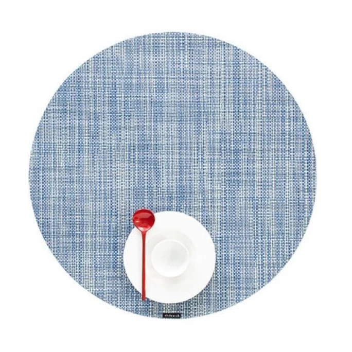 Blitzangebot ???? Chilewich Mini Basketweave Rund Platzset 4er-Set - 4 Stück à Ø 38 Cm - Chambray ???? 3 Blitzangebot ???? Chilewich Mini Basketweave Rund Platzset 4er-Set - 4 Stück à Ø 38 Cm - Chambray ????