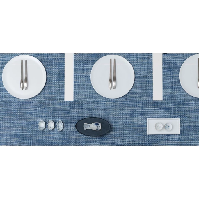Blitzangebot ???? Chilewich Mini Basketweave Rund Platzset 4er-Set - 4 Stück à Ø 38 Cm - Chambray ???? 6 Blitzangebot ???? Chilewich Mini Basketweave Rund Platzset 4er-Set - 4 Stück à Ø 38 Cm - Chambray ???? – Bild 4