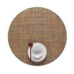 Auslauf 😀 Chilewich Mini Basketweave Rund Platzset 4er-Set - 4 Stück à Ø 38 Cm - Confetti 💯