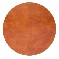 Auslauf 🥰 Lind DNA Circle Bull Tischset - 4er Set - 4er Set - Ø 30 Cm - Cognac 🥰