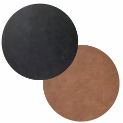 Top 10 🤩 Lind DNA Circle Double Cloud Tischset - 4er Set - 4er Set - Ø 40 Cm - Black/brown 👏