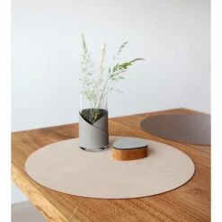 Bestpreis 😍 Lind DNA Double Circle Cloud Tischset - 4er Set - 4er Set - Ø 40 Cm - Brown/sand ✔️ -Lind DNA Shop unnamed file 1129