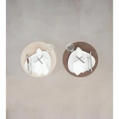 Bestpreis 😍 Lind DNA Double Circle Cloud Tischset - 4er Set - 4er Set - Ø 40 Cm - Brown/sand ✔️ -Lind DNA Shop unnamed file 1130