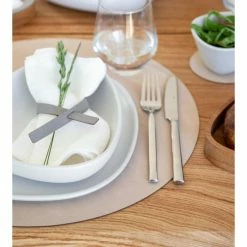 Bestpreis 😍 Lind DNA Double Circle Cloud Tischset - 4er Set - 4er Set - Ø 40 Cm - Brown/sand ✔️ -Lind DNA Shop unnamed file 1131