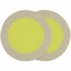 Budget ⌛ Remember Lime Tischset 2er Pack - 2 Stück à Ø 38 Cm - Höhe 0,5 Cm - Limette 🧨