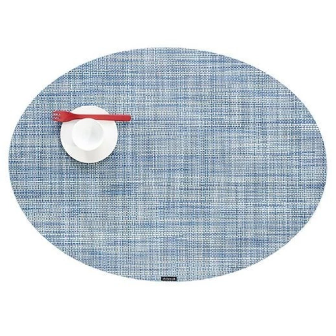 Budget ???? Chilewich Mini Basketweave Oval Platzset 4er-Set - 4 Stück à 36x49 Cm - Chambray ???? 3 Budget ???? Chilewich Mini Basketweave Oval Platzset 4er-Set - 4 Stück à 36x49 Cm - Chambray ????
