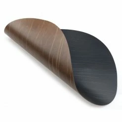 Brandneu 🎁 Lind DNA DOUBLE CIRCLE Buffalo Tischset - Größe M: Ø 30 Cm - Black/nature 💯