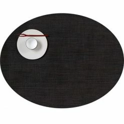 Beste Bewertungen von ❤️ Chilewich Mini Basketweave Oval Platzset 4er-Set - 4 Stück à 36x49 Cm - Espresso 🌟