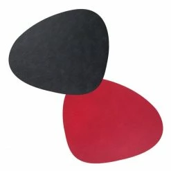 Bestes Angebot 🔔 Lind DNA Curve Double Cloud Tischset - 4er Set - 4er Set - 37x44 Cm - Black/red 🤩