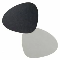 Bester Verkauf 😉 Lind DNA Double Curve Cloud Tischset - 4er Set - 4er Set - 37x44 Cm - Black/metallic 😉