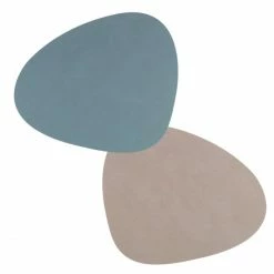 Aktion ✔️ Lind DNA Double Curve Nupo Tischset - 4er Set - 4er Set - 37x44 Cm - Light Blue/light Grey 🧨