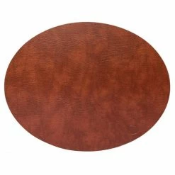 Neu ⭐ Lind DNA Double Oval Bull Tischset - 4er Set - 4er Set - 26x33 Cm - Cognac/black 😀