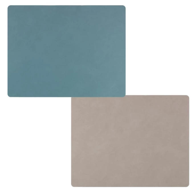 Top 10 ???? Lind DNA Double Square Nupo Tischset - 4er Set - 4er Set - 35x45 Cm - Light Blue/light Grey ???? 3 Top 10 ???? Lind DNA Double Square Nupo Tischset - 4er Set - 4er Set - 35x45 Cm - Light Blue/light Grey ????
