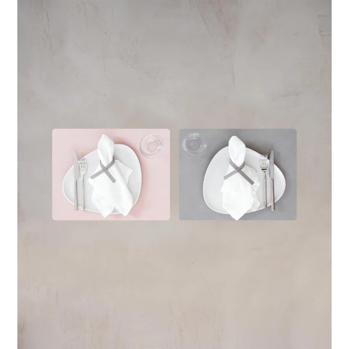Neu ???? Lind DNA Double Square Nupo Tischset - 4er Set - 4er Set - 35x45 Cm - Rose/light Grey ???? 5 Neu ???? Lind DNA Double Square Nupo Tischset - 4er Set - 4er Set - 35x45 Cm - Rose/light Grey ???? – Bild 3