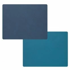 Am billigsten 🌟 Lind DNA Double Square Nupo Tischset - 4er Set - 4er Set - 35x45 Cm - Midnight Blue/petrol 🎉