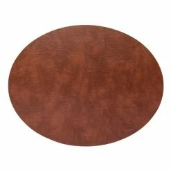 Brandneu ❤️ Lind DNA Oval Bull Tischset - 4er Set - 4er Set - 35x46 Cm - Cognac 🎉