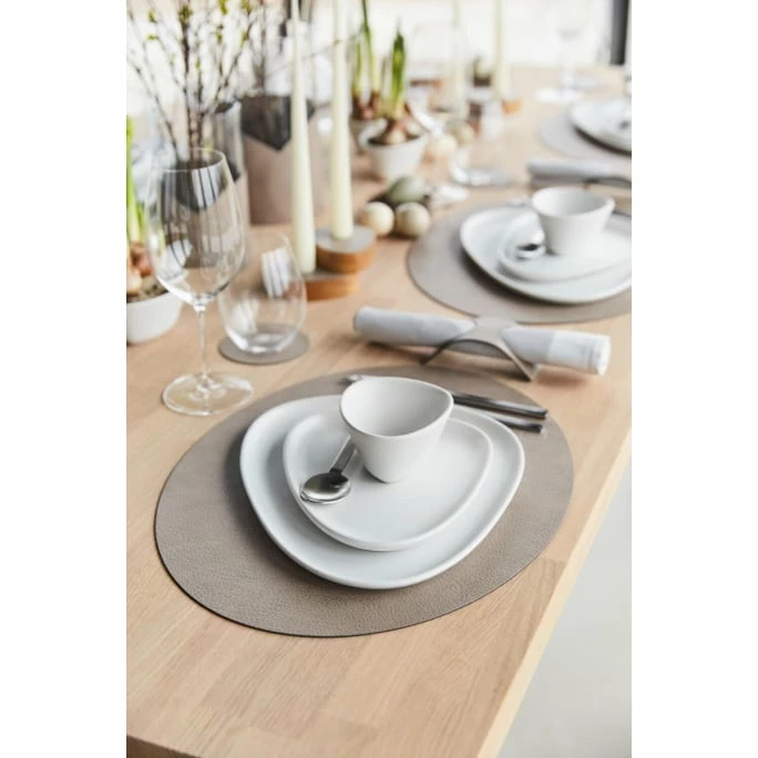 Blitzangebot ✨ Lind DNA Oval Bull Tischset - 4er Set - 4er Set - 35x46 Cm - Warm Grey ⭐ 4 Blitzangebot ✨ Lind DNA Oval Bull Tischset - 4er Set - 4er Set - 35x46 Cm - Warm Grey ⭐ – Bild 2