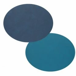 Coupon 🧨 Lind DNA Oval Nupo Tischset - 4er Set - 4er Set - 26x33 Cm - Midnight Blue/petrol 😍