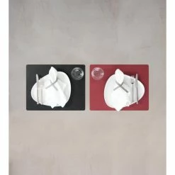 Blitzangebot ❤️ Lind DNA Square Double Cloud Tischset - 4er Set - 4er Set - 35x45 Cm - Black/red 💯 -Lind DNA Shop unnamed file 1492