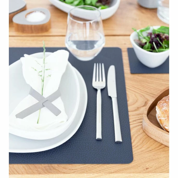 Budget 🎉 Lind DNA Square Hippo Tischset - 4er Set - 4er Set - 35x45 Cm - Navy Blue ✔️ 4 Budget 🎉 Lind DNA Square Hippo Tischset - 4er Set - 4er Set - 35x45 Cm - Navy Blue ✔️ – Bild 2