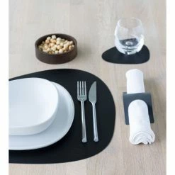 Schlussverkauf 🌟 Lind DNA CURVE Serene Tischset - 4er Set - 4er Set - Größe L: 37x44 Cm - Black 💯 -Lind DNA Shop unnamed file 1599