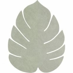 Großhandel 🎁 Lind DNA Monstera Leaf Hippo Tischset - 4er Set - 4er Set - Größe L: 42x35 Cm - Olive Green 😉
