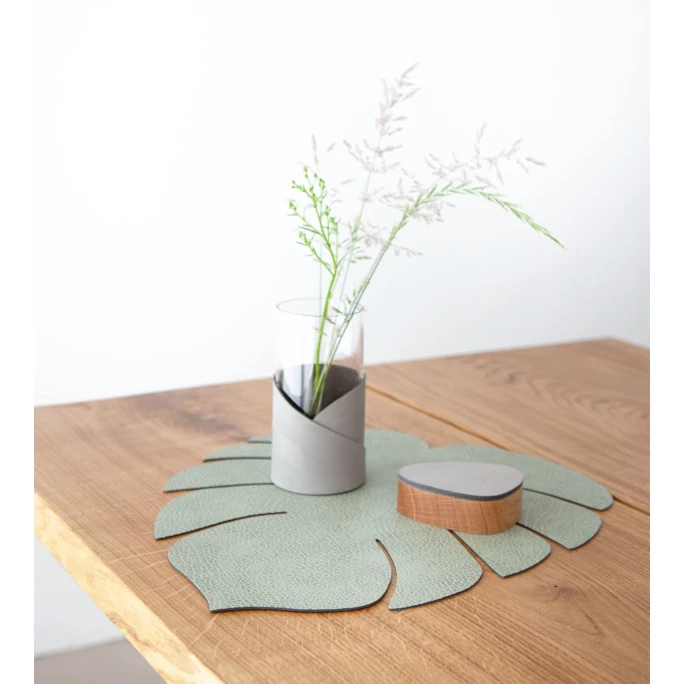 Großhandel 🎁 Lind DNA Monstera Leaf Hippo Tischset - 4er Set - 4er Set - Größe L: 42x35 Cm - Olive Green 😉 5 Großhandel 🎁 Lind DNA Monstera Leaf Hippo Tischset - 4er Set - 4er Set - Größe L: 42x35 Cm - Olive Green 😉 – Bild 3