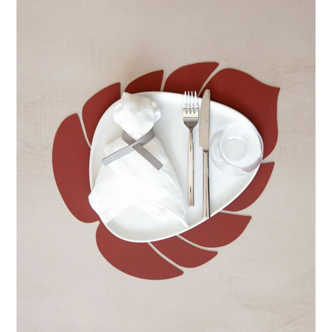 Top 10 👏 Lind DNA Monstera Leaf Nupo Tischset - 4er Set - 4er Set - Größe L: 42x35 Cm - Sienna 💯 4 Top 10 👏 Lind DNA Monstera Leaf Nupo Tischset - 4er Set - 4er Set - Größe L: 42x35 Cm - Sienna 💯 – Bild 2