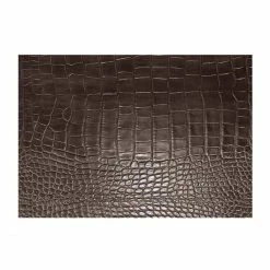 Rabatt 🤩 Daff Leatherixx Gator Tischset Rechteckig - 33x45 Cm - Dark Chocolate 🧨