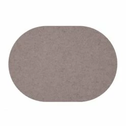Bestpreis 🥰 Daff Filz Tischset Oval Aus Merino-Wolle - 34x42 Cm - Stone Melange 🤩
