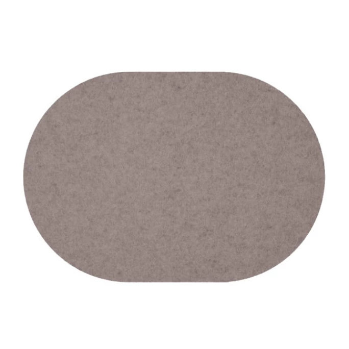 Bestpreis 🥰 Daff Filz Tischset Oval Aus Merino-Wolle - 34x42 Cm - Stone Melange 🤩 3 Bestpreis 🥰 Daff Filz Tischset Oval Aus Merino-Wolle - 34x42 Cm - Stone Melange 🤩
