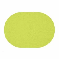 Brandneu 👍 Daff Filz Tischset Oval Aus Merino-Wolle - 34x42 Cm - Moos Melange ⌛