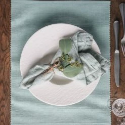 Brandneu ⌛ Linum UNI Tischset - 4er Set - 35x46 Cm - Light Ice Green A13 😉 -Lind DNA Shop unnamed file 222