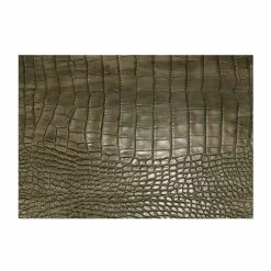 Bester Verkauf 💯 Daff Leatherixx Gator Tischset Rechteckig - 33x45 Cm - Cedar ✨