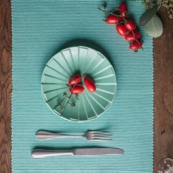 Aktion ⭐ Linum UNI Tischset - 4er Set - 35x46 Cm - Dusty Turquoise C85 💯 -Lind DNA Shop unnamed file 276