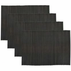 Großhandel 😀 House Doctor Tischset Bamb 4er-Set - 33x45 Cm - Schwarz 😀