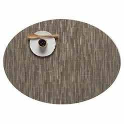 Schlussverkauf 😀 Chilewich Bamboo Oval Platzset 4er-Set - 4 Stück à 36x49 Cm - Dune ❤️