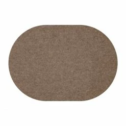 Auslauf ✔️ Daff Filz Tischset Oval Aus Merino-Wolle - 34x42 Cm - Browny Melange 😉