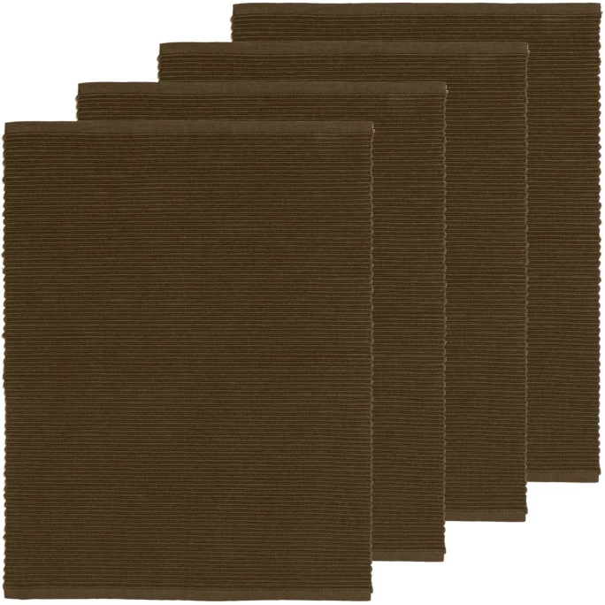 Schlussverkauf 🎁 Linum UNI Tischset - 4er Set - 35x46 Cm - Bear Brown B42 ✨ 3 Schlussverkauf 🎁 Linum UNI Tischset - 4er Set - 35x46 Cm - Bear Brown B42 ✨