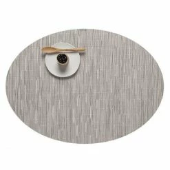 Brandneu 🛒 Chilewich Bamboo Oval Platzset 4er-Set - 4 Stück à 36x49 Cm - Chalk ✨