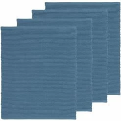 Blitzangebot 🔔 Linum UNI Tischset - 4er Set - 35x46 Cm - Deep Sea Blue C42 🔔