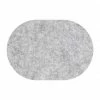 Neu 💯 Daff Filz Tischset Oval Aus Merino-Wolle - 34x42 Cm - Frost Melange ⌛