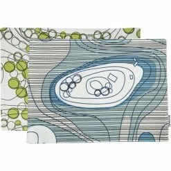 Angebote 👍 Born In Sweden Doublesided Tischset Countryside/City - 35x45 Cm - Hellgrau/rot 😀