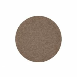 Blitzangebot 🤩 Daff Filz Tischset Scheibe Aus Merino-Wolle - Ø 33 Cm - Browny Melange 🥰