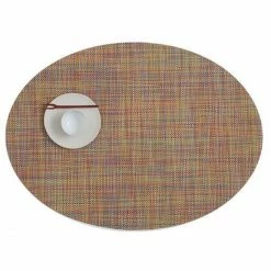 Rabatt ✨ Chilewich Mini Basketweave Oval Platzset 4er-Set - 4 Stück à 36x49 Cm - Confetti 👏