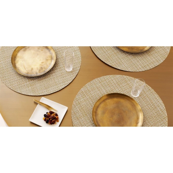 Budget 🛒 Chilewich Basketweave Rund Platzset 4er-Set - 4 Stück à Ø 38 Cm - Khaki 🎁 5 Budget 🛒 Chilewich Basketweave Rund Platzset 4er-Set - 4 Stück à Ø 38 Cm - Khaki 🎁 – Bild 3