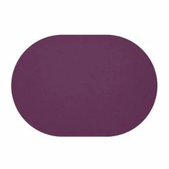 Rabatt ✨ Daff Filz Tischset Oval Aus Merino-Wolle - 34x42 Cm - Eggplant Melange 🎉