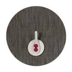 Coupon 🥰 Chilewich Bamboo Rund Platzset 4er-Set - 4 Stück à Ø 38 Cm - Grey Flannel 🛒