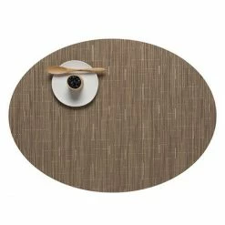 Blitzangebot 🔔 Chilewich Bamboo Oval Platzset 4er-Set - 4 Stück à 36x49 Cm - Camel 🛒